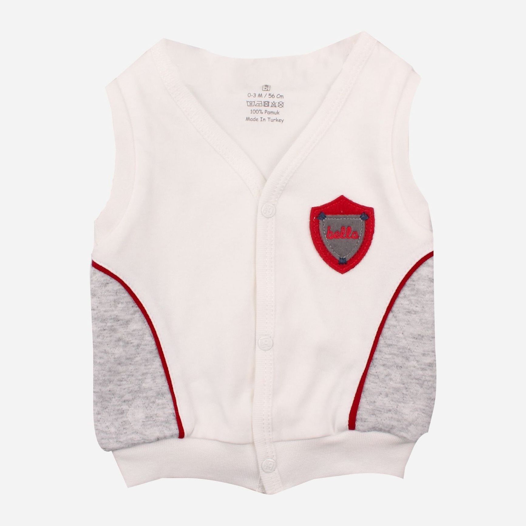 

Жилет Bibaby 61232 68 см Серый/Меланжевый