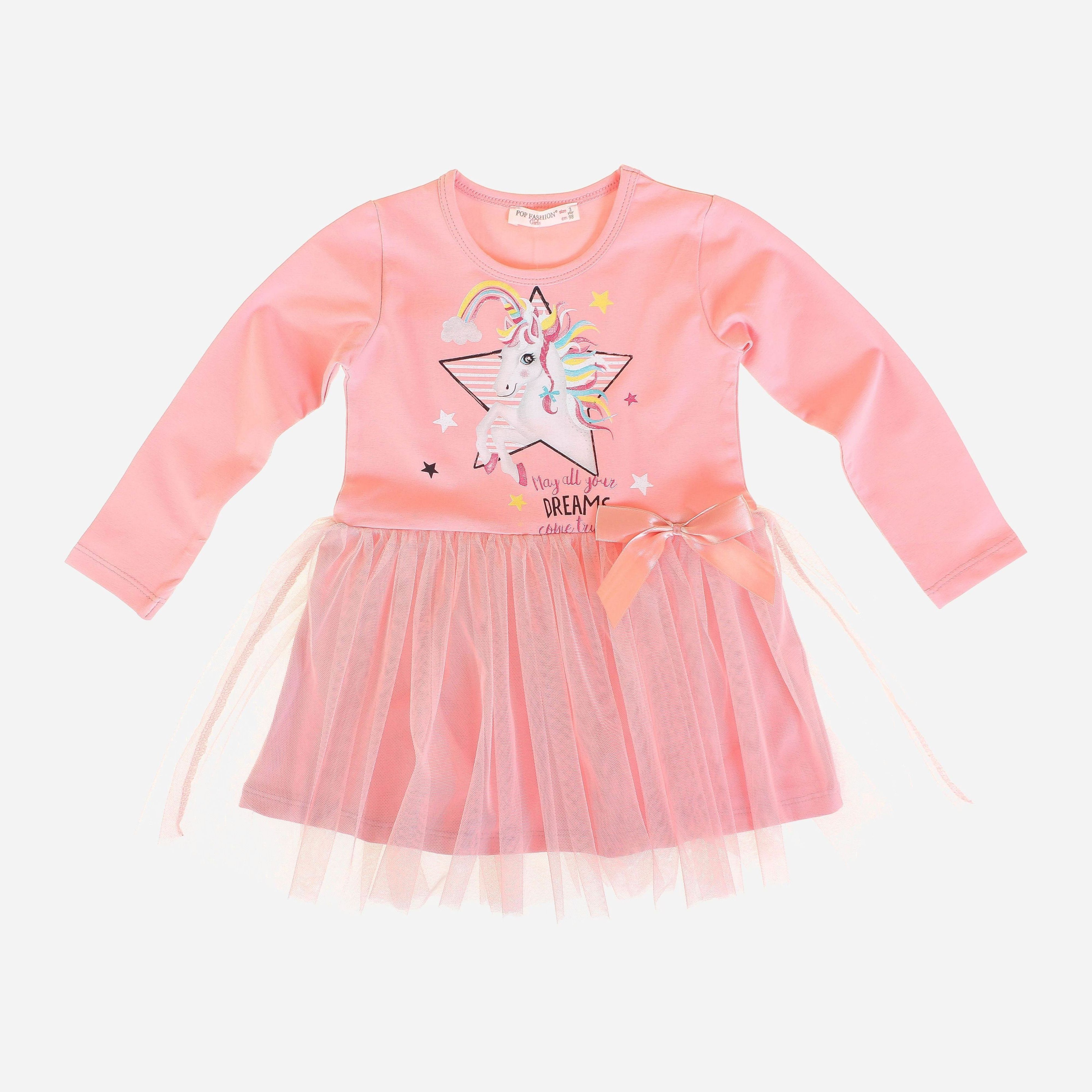 

Платье Pop Fashion 6738 116 см Персиковее