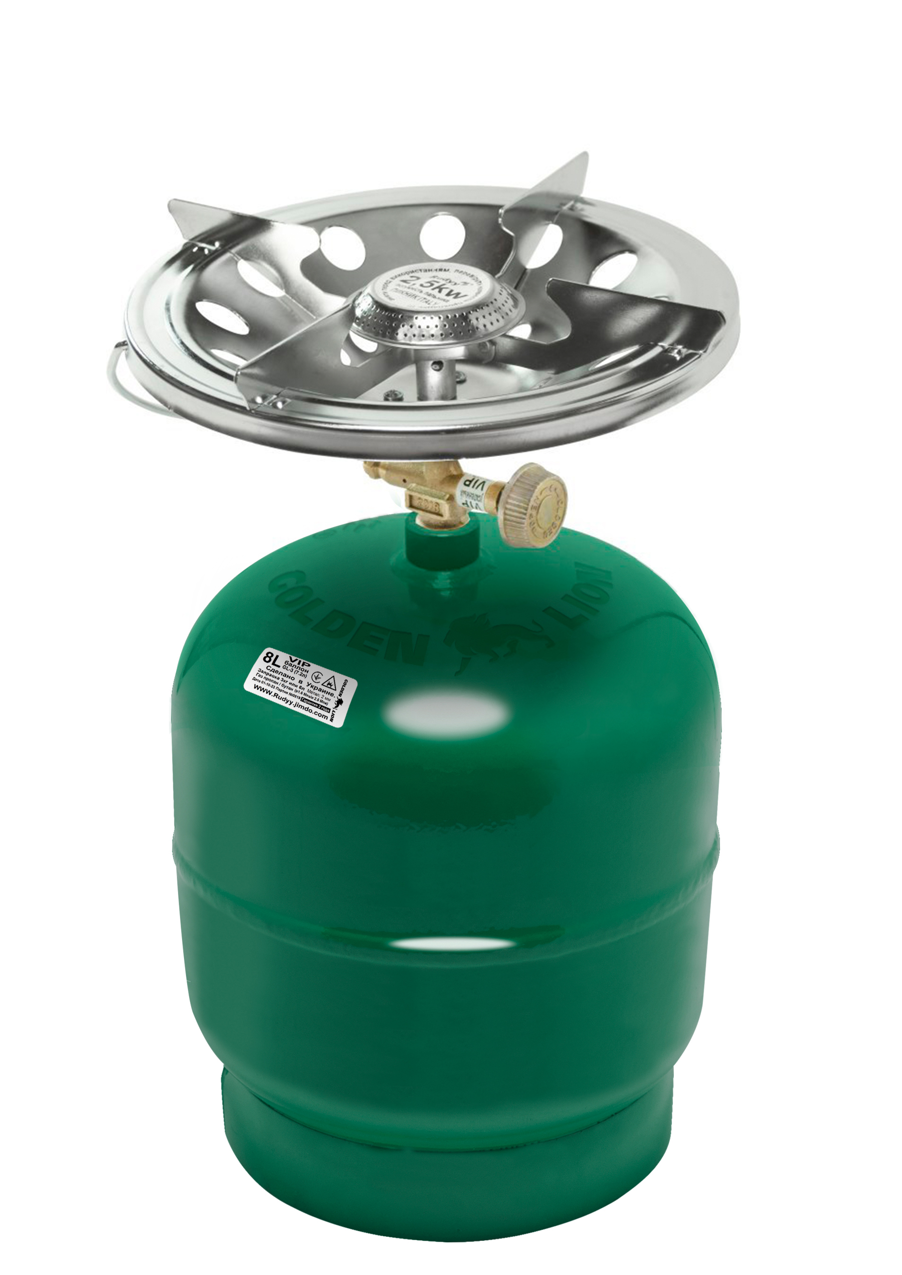 

Газовый комплект Rudyy Пикник Vip Rk-3 8л 2.5Кв