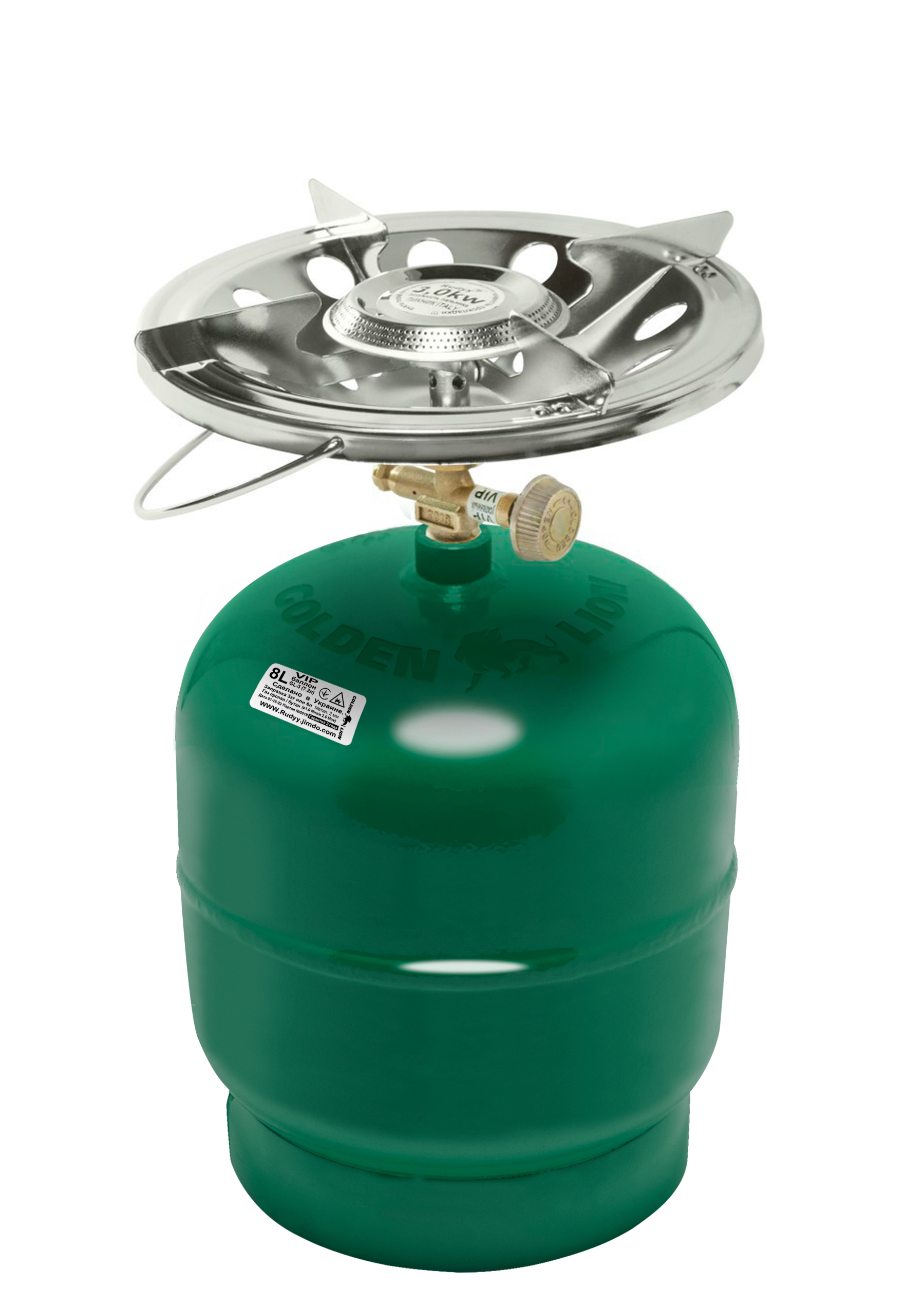 

Газовый комплект Rudyy Пикник Vip Rk-3 8л 3Кв