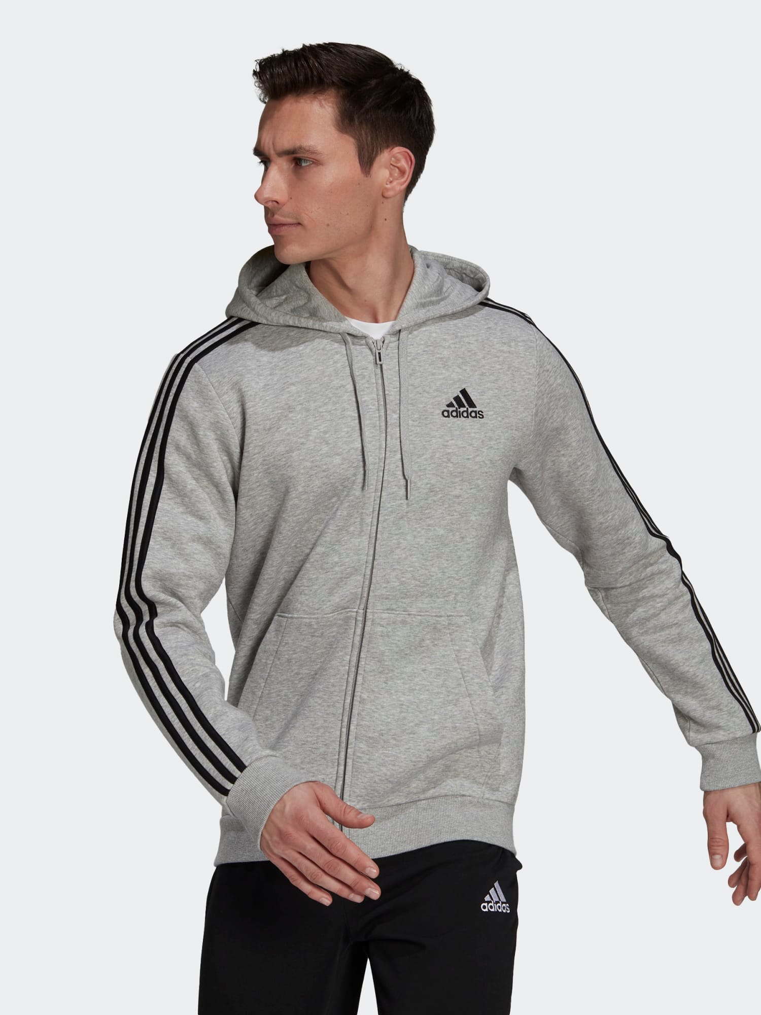 

Толстовка Adidas M 3S Fl Fz Hd HB0041 2XL Mgreyh