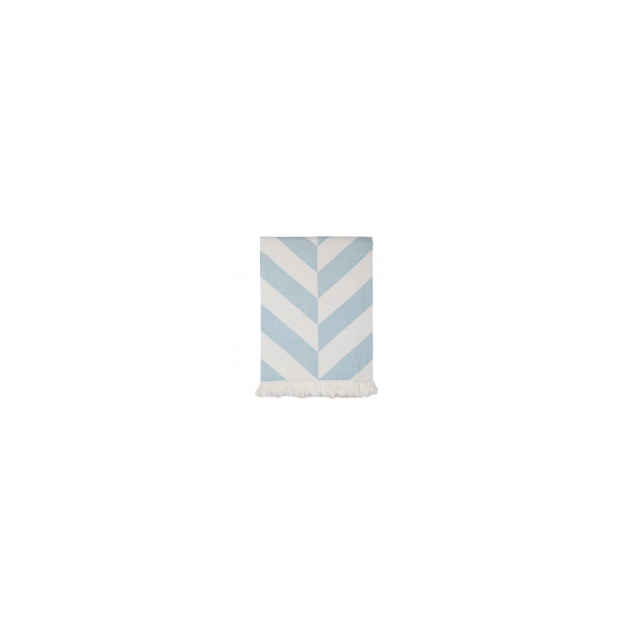 

Современный плед-накидка Fishbone Throw Barine 130х180 см Сине-зеленый