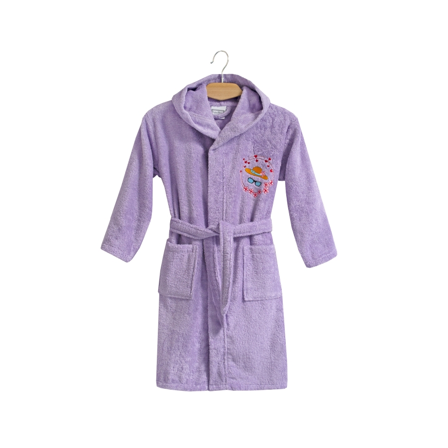 

Современный детский халат Hat Lotus 5-6 лет (fit0008373) Сиреневый