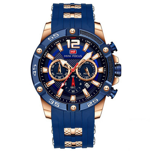 

Часы наручные Mini Focus MF0349G.02 Blue-Cuprum-Red