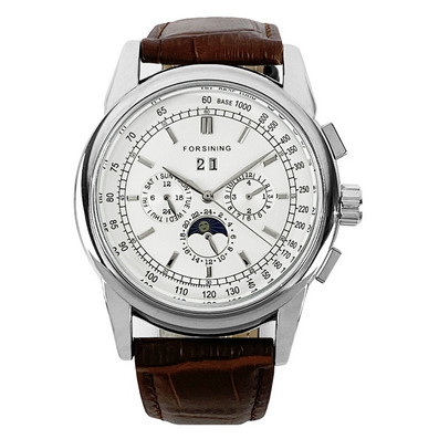 

Часы наручные Forsining 319 Brown-Silver-White