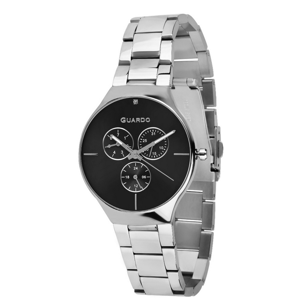

Часы наручные Guardo B01398(1)-1 Silver-Black