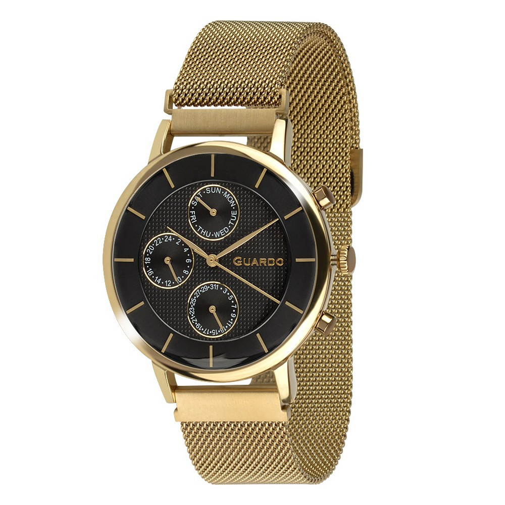 

Часы наручные Guardo 012015-4 Gold-Black