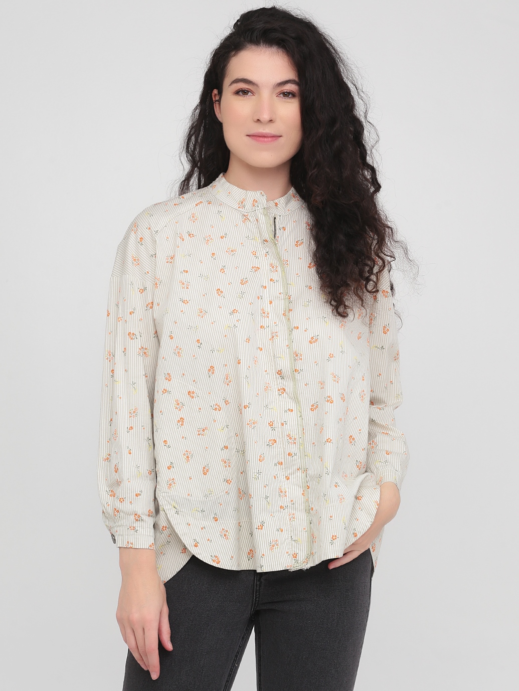 

Кэжуал рубашка с цветами Wiya 19С18508  Бежевый, Кэжуал рубашка с цветами Wiya 19С18508 One size Бежевый