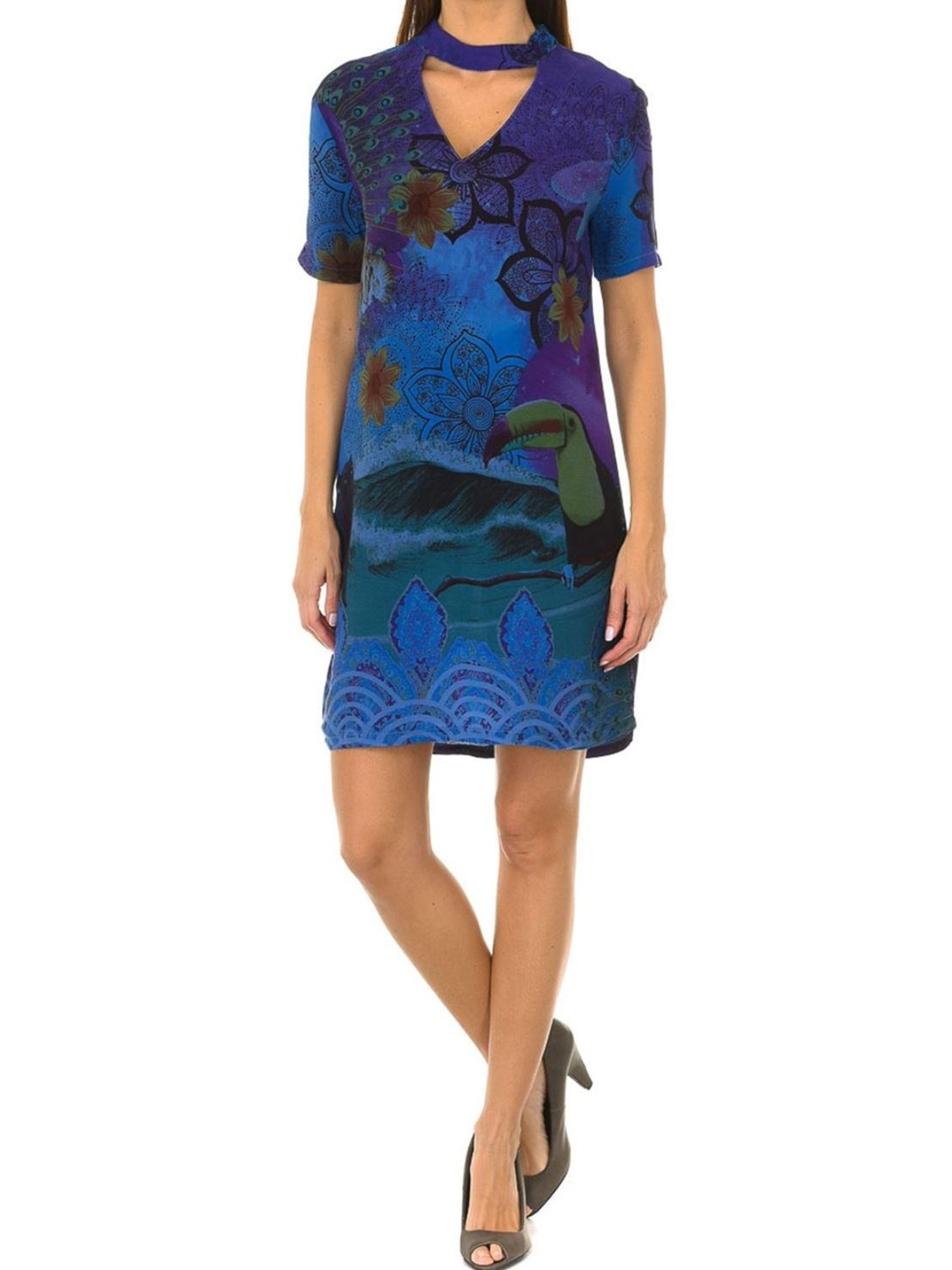 

Платье Desigual 75V21B1  Синий, Платье Desigual 75V21B1 XL Синий