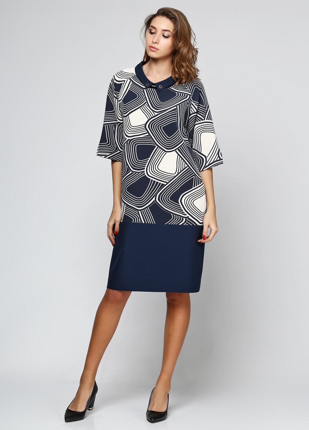 

Платье Alkis Fashion 917105  Комбинированное, Платье Alkis Fashion 917105 46 Комбинированное