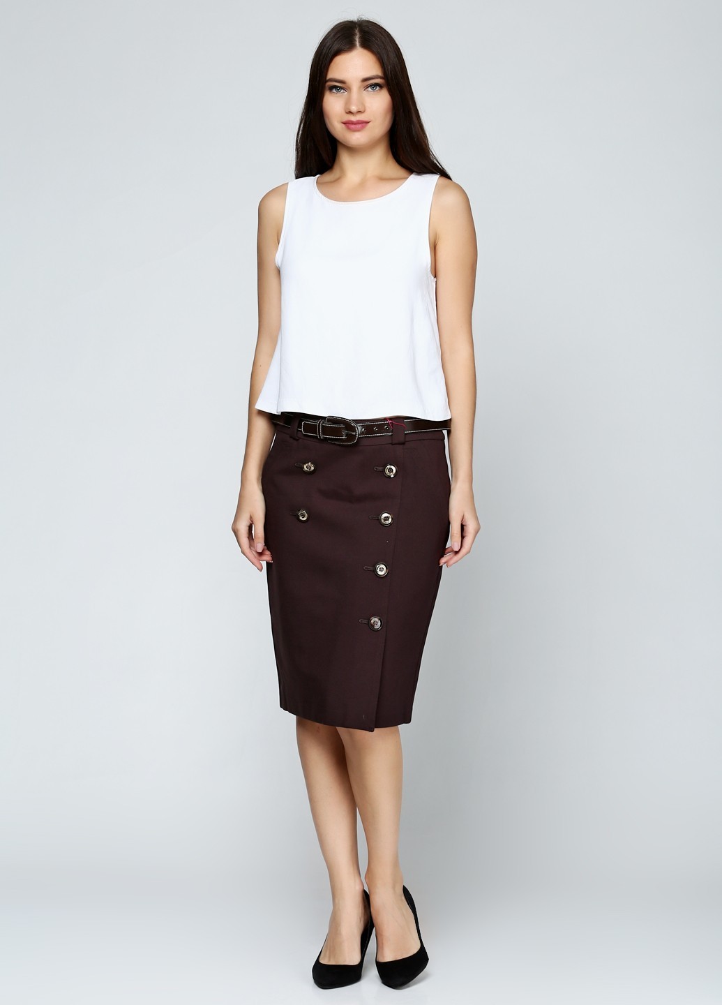

Юбка Alkis Fashion 103147  Шоколадная, Юбка Alkis Fashion 103147 44 Шоколадная