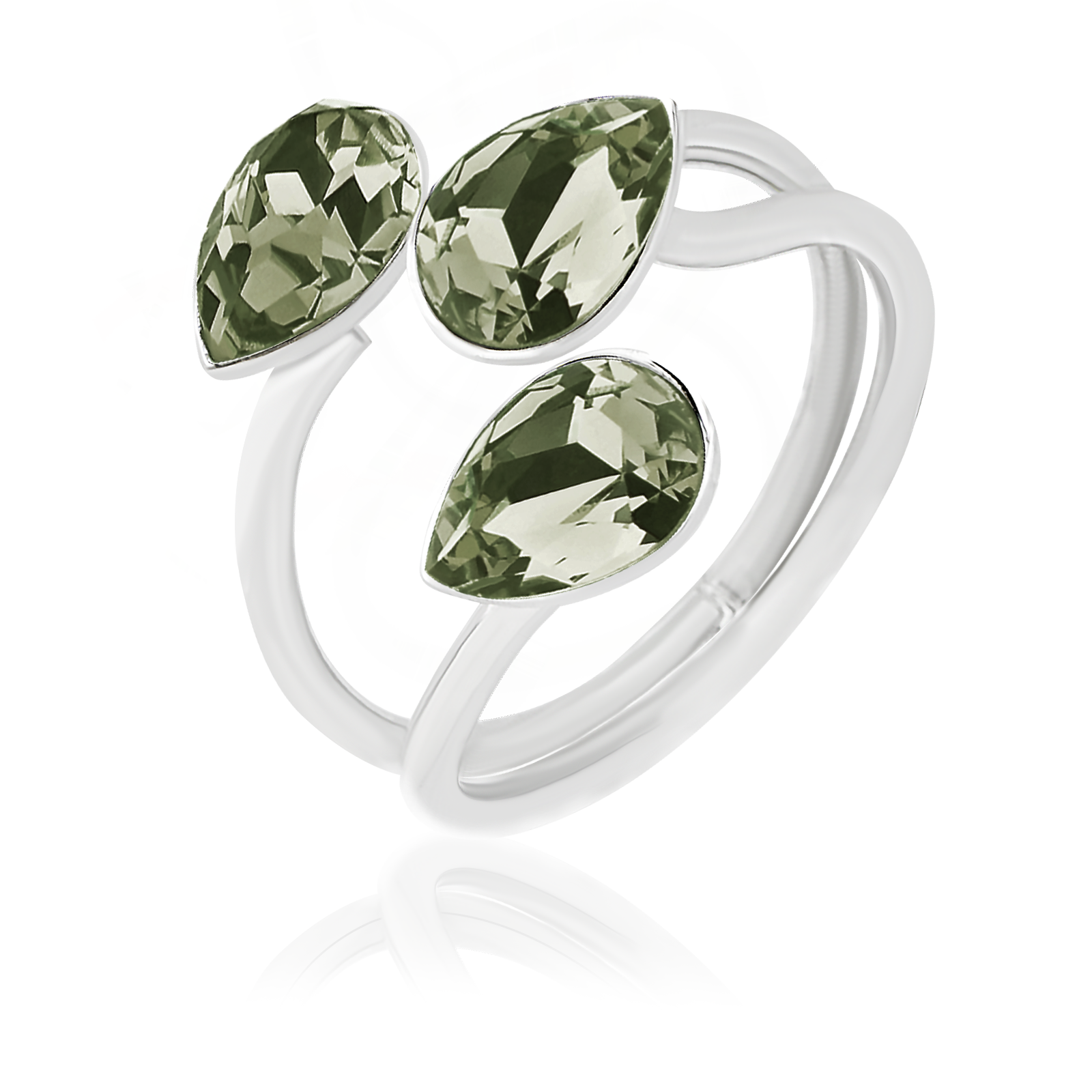 

Кольцо KOBI NICO с кристаллами Swarovski в форме капли модели 7470-0894-12-32