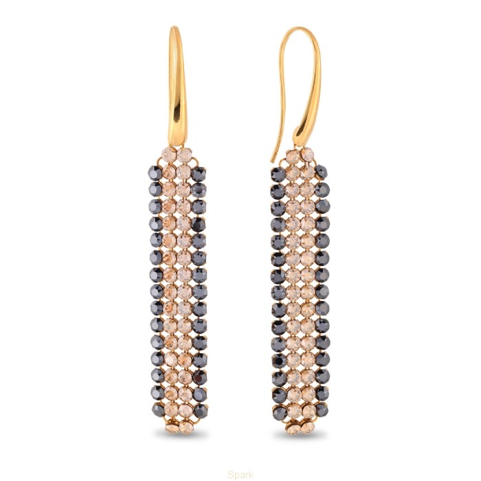 

Серебряные серьги SPARK Classy со Swarovski модели KWMESH4GSJ