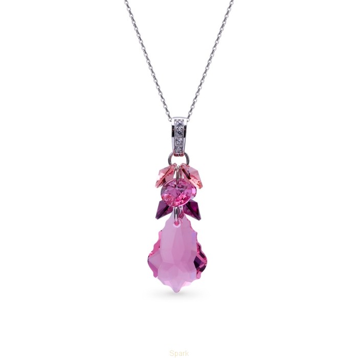 

Серебряный кулон c цепочкой SPARK Baroque Dives со Swarovski модели NP6090LR