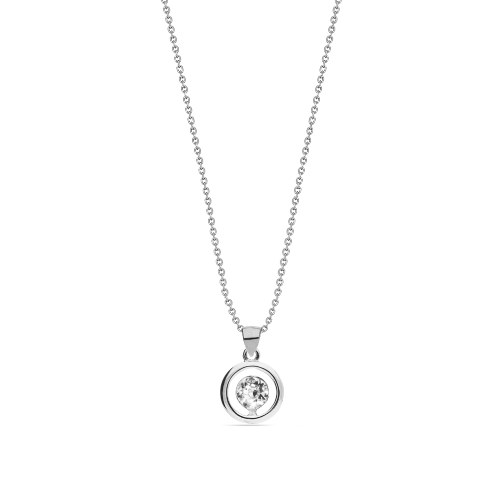 

Серебряный кулон SPARK Punct со Swarovski модели NC1088SS18C