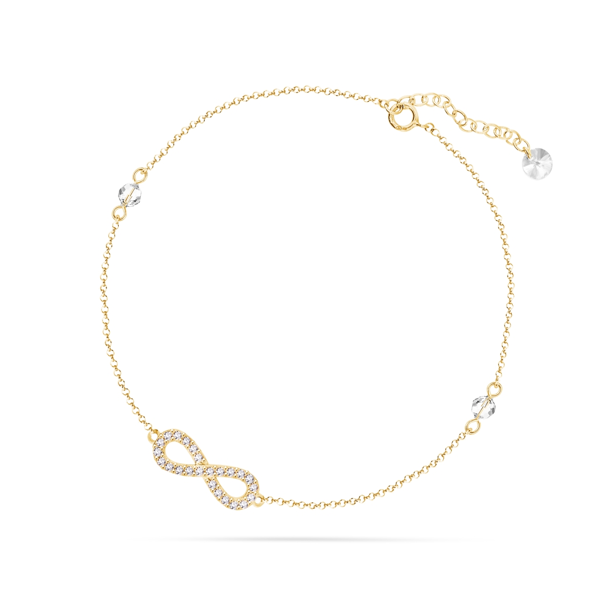 

Серебряный браслет на ногу Ino со Swarovski модели BAG31024