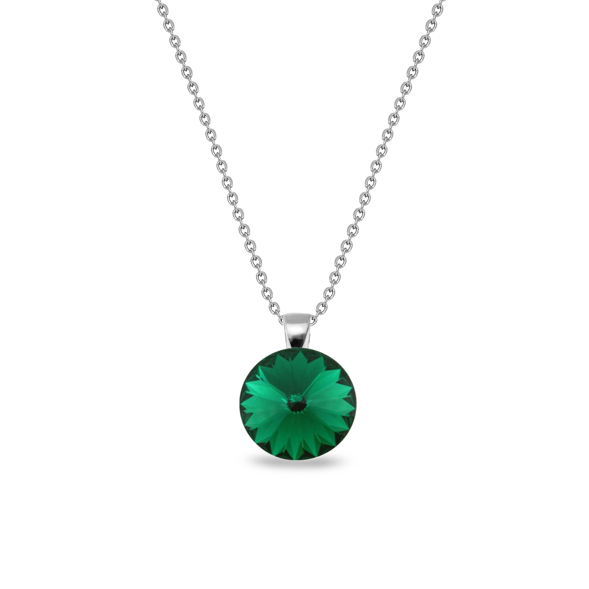 

Серебряный кулон c цепочкой SPARK CANDY со Swarovski модели N112212EM