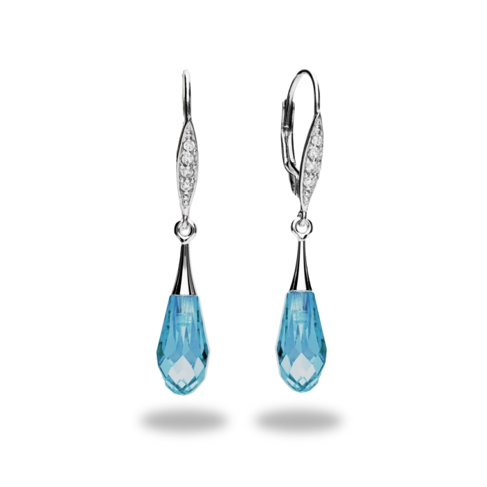 

Серебряные серьги SPARK Fancy Drop со Swarovski модели KWC653221AQ