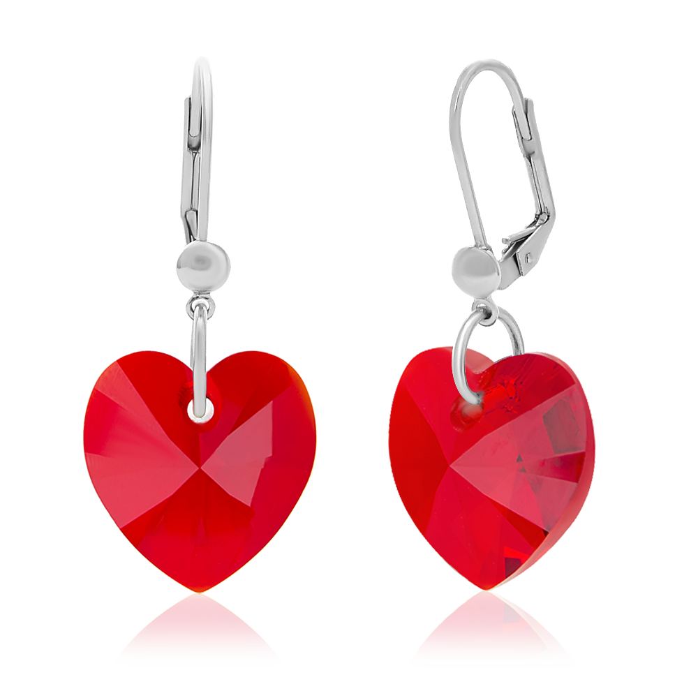 

Серьги KOBI Heart со Swarovski 18 мм модели 7440-9241-66