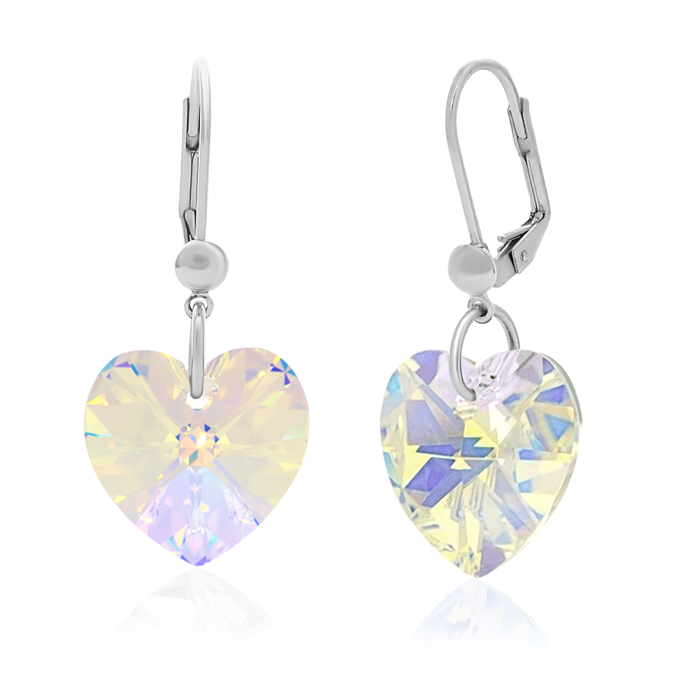 

Серьги KOBI Heart со Swarovski 14 мм модели 7440-0954-16