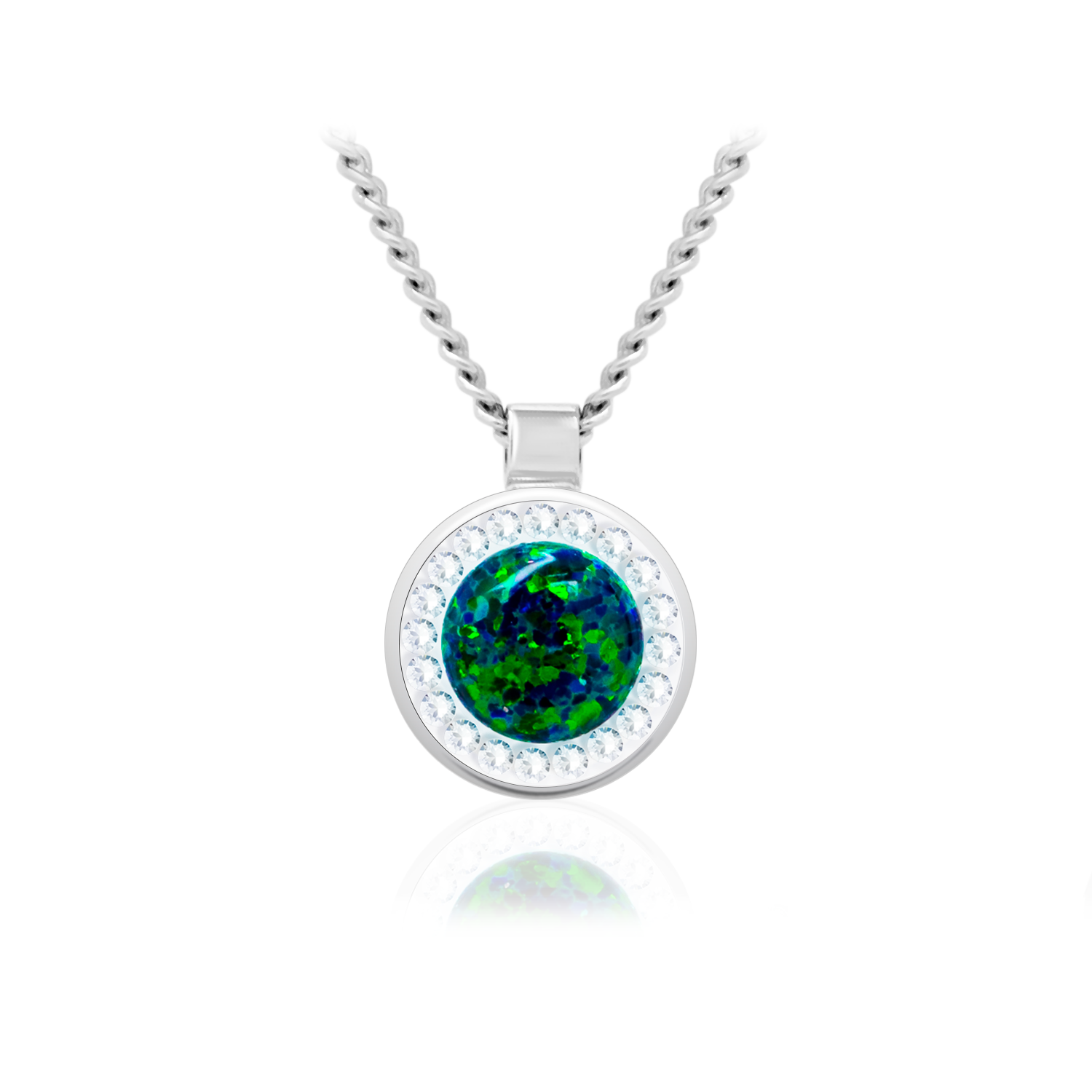 

Кулон с цепочкой KOBI KRASA co Swarovski модели 7430-6383-13-32