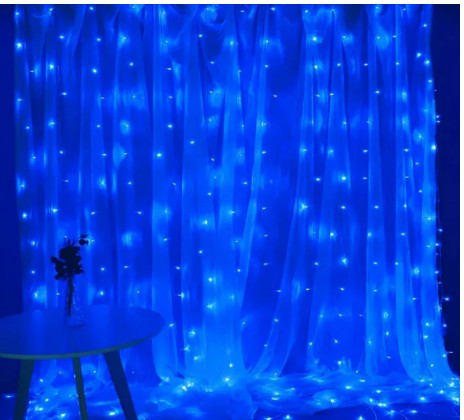 

Светодиодная гирлянда Штора 425LED 3х2м 5м Garland RD-229 Синий (М-13810)