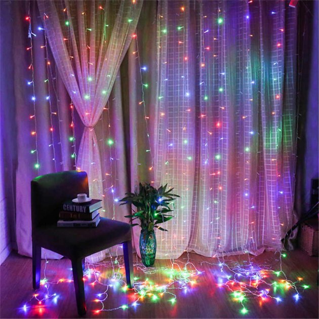 

Светодиодная гирлянда Штора 425LED 3х2м 5м Garland RD-228 Микс (М-13809)