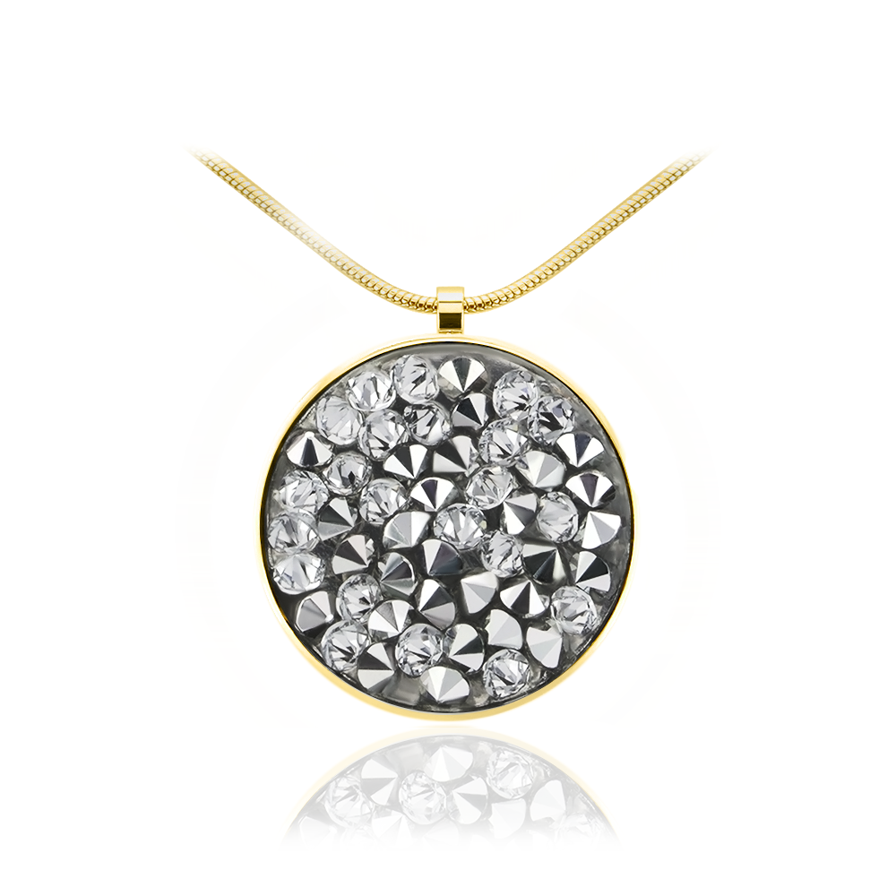 

Подвеска с цепочкой KOBI REMI Ø 15 мм с камнями Swarovski модели 7430-6094-27-35