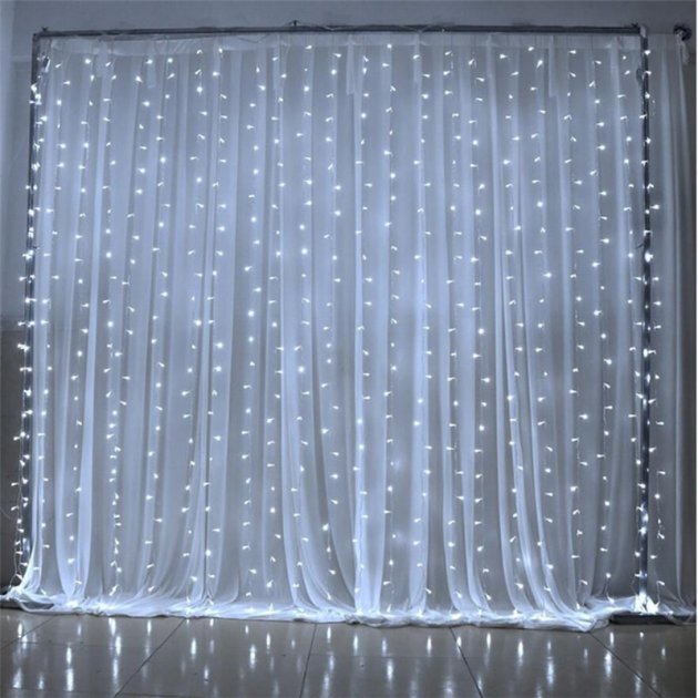 

Светодиодная гирлянда струна плетённая медная проволока 450 LED 5м Garland RD-238 Белый (М-13817)