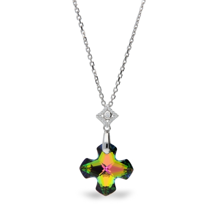 

Серебряный кулон c цепочкой SPARK Greek Cross со Swarovski модели NC686718VM
