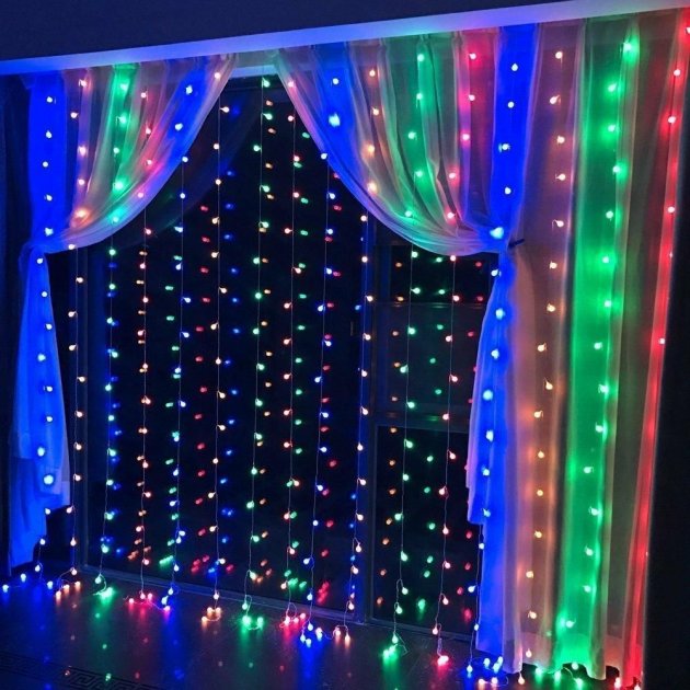 

Светодиодная гирлянда Штора 360LED 3х2м Garland RD-224 Микс (М-13808)