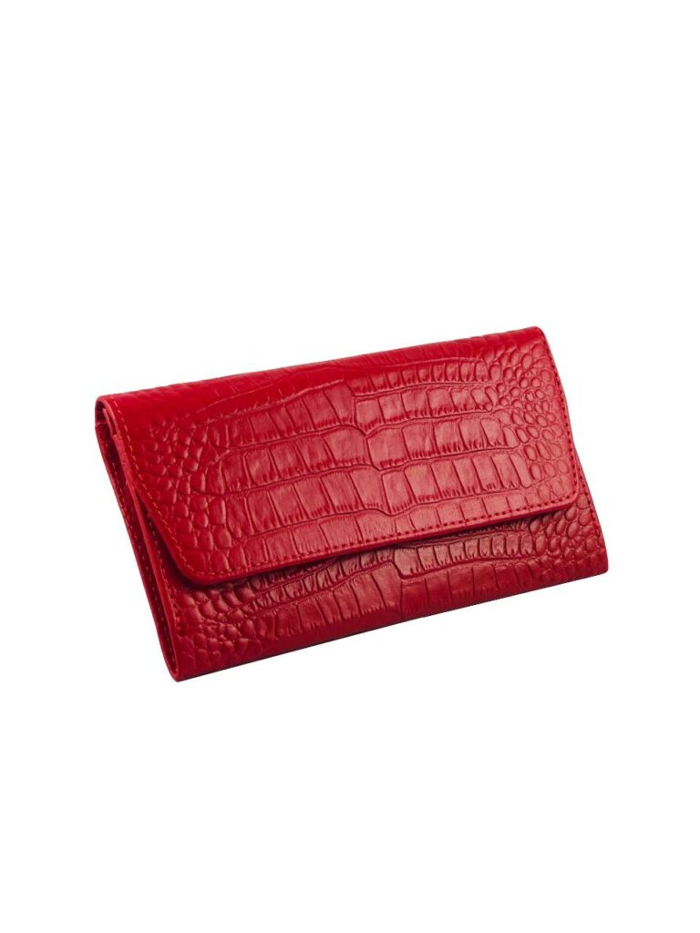 

Кошелек DeKOL 070424-8860 красный крокодил
