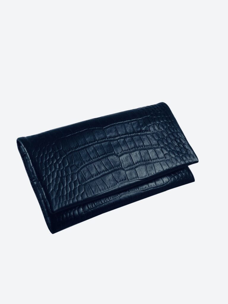 

Кошелек DeKOL Cliq-8841 синий крокодил