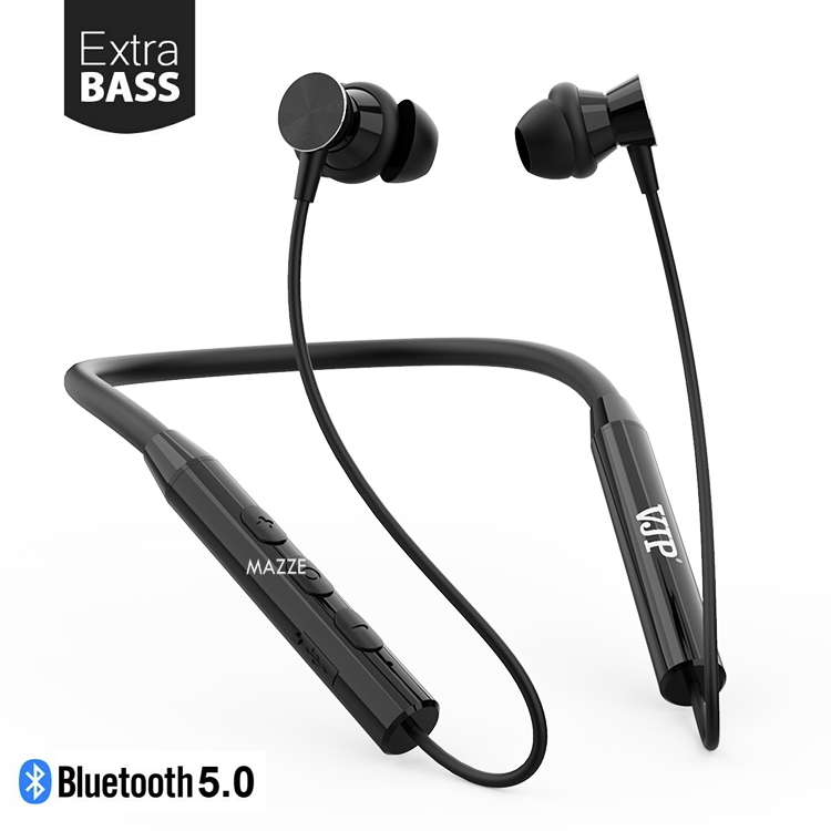 

Беспроводные Вакуумные Наушники Bluetooth 5.0 Спортивные Гарнитура с микрофоном для Бега Тренировок Телефона Смартфона B100-VJP Black