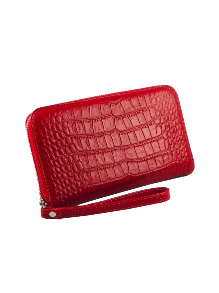 

Кошелек DeKOL Sun-8860 красный крокодил