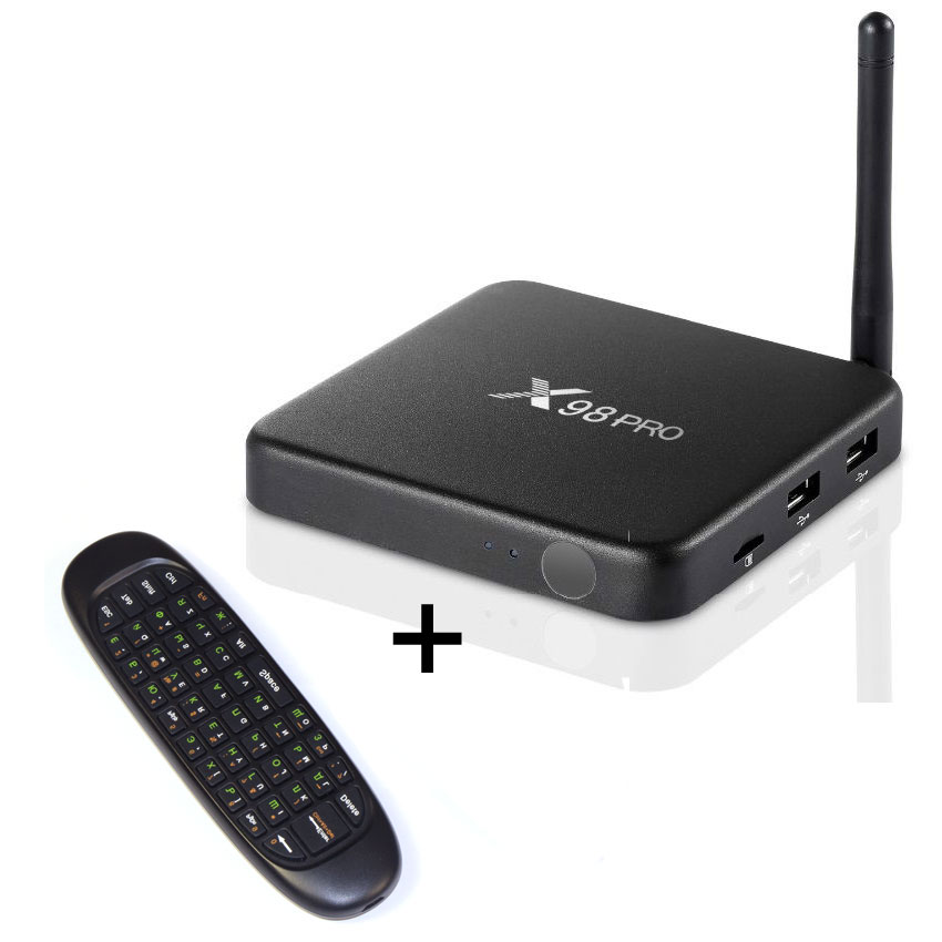 Смарт приставка ADTV X98 Pro (3/32Gb) + Аэропульт с клавиатурой Eny T4 ...