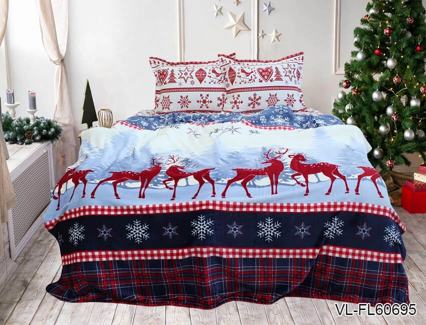 

Плед новогодний из велсофта TAG Tekstil VL-FL60695 200x220 PledVL-149e