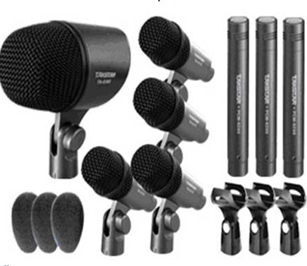 

Набор микрофонов для барабанов DMS-DH8P черный