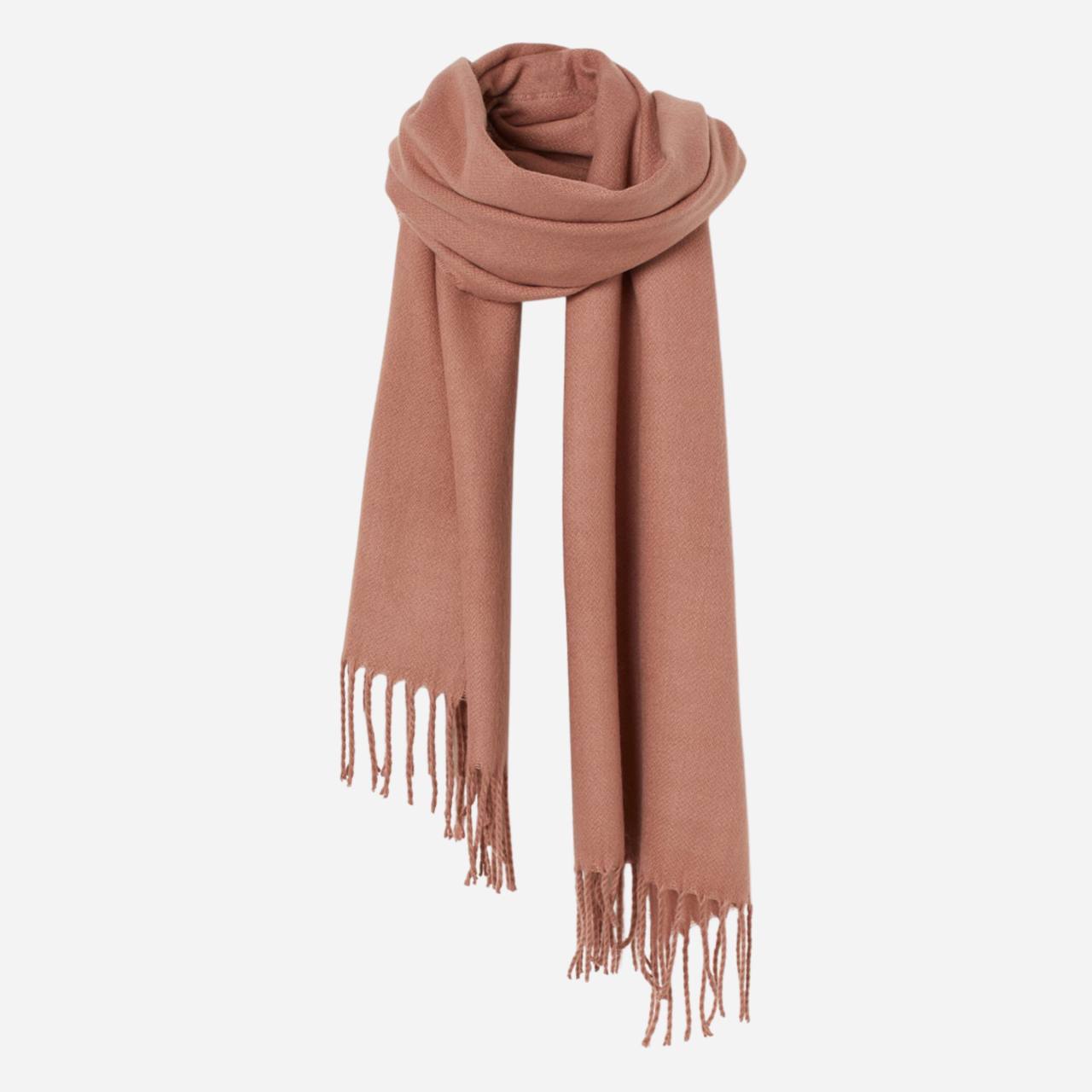 

Шарф H&M 1910-7579032 50х180 см Пудровый