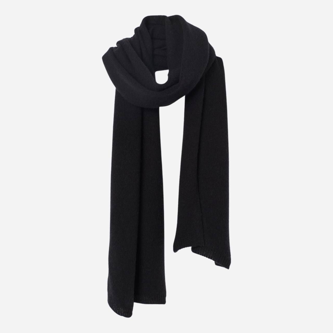 

Шарф H&M 1910-9366443 40х180 см Черный