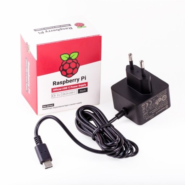 

Официальный блок питания Raspberry Pi 4, черный