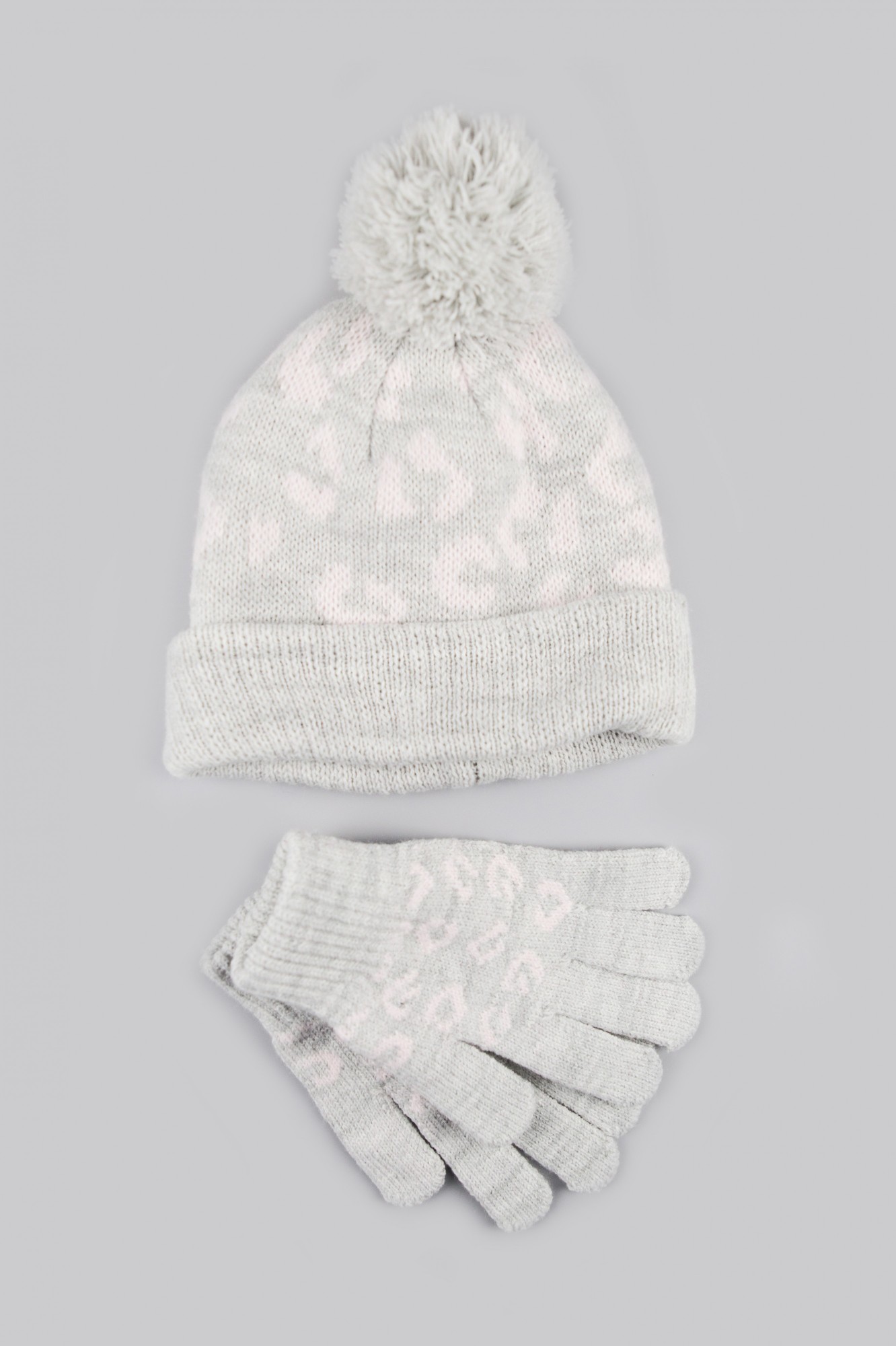

Комплект шапка, перчатки Primark S/M серый 2005338280158