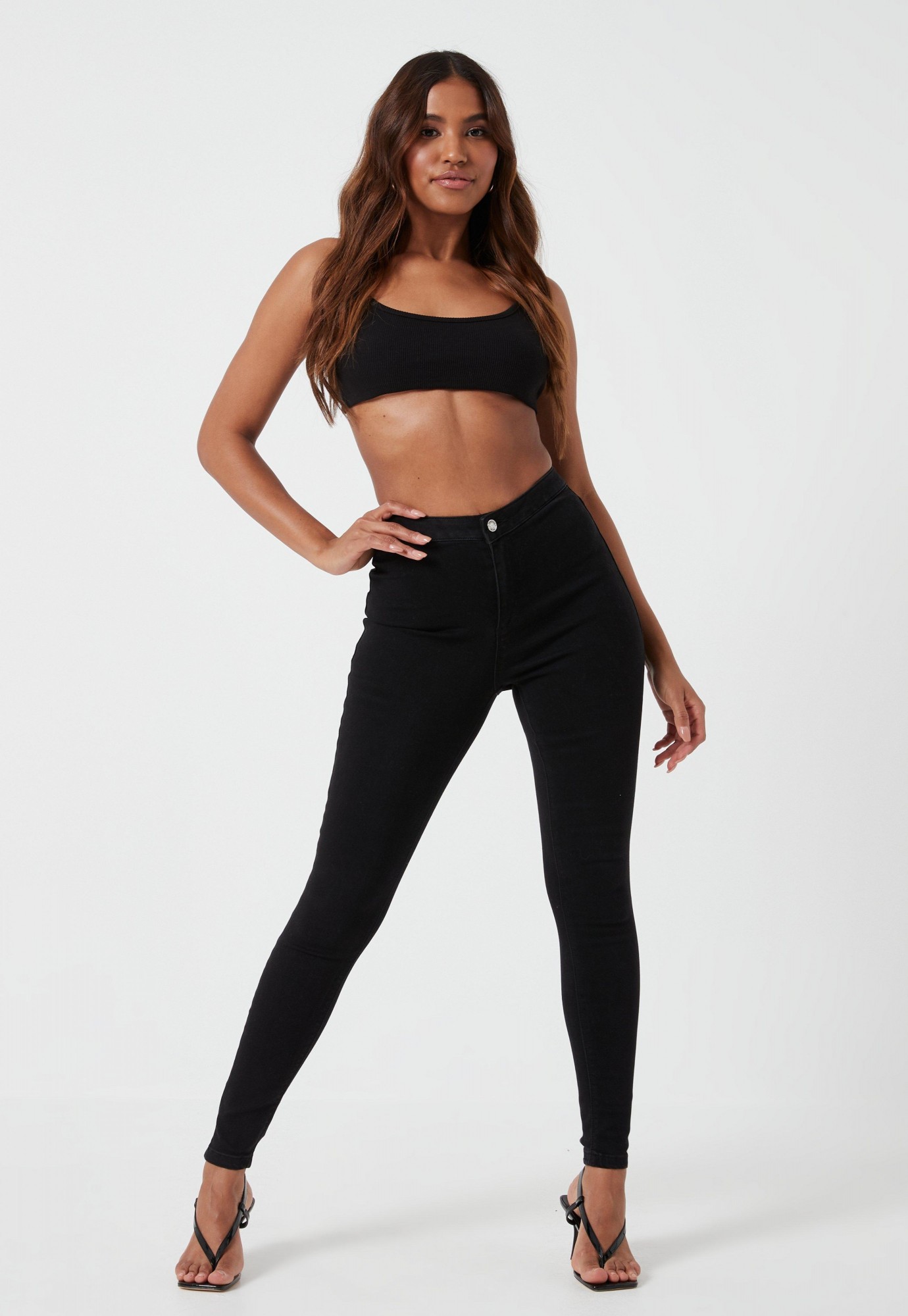 

Джинсы Missguided 48 черный 5059184695317