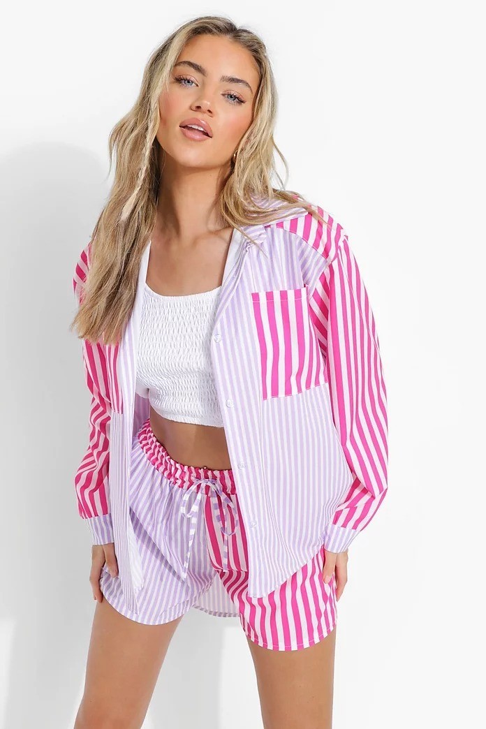 

Рубашка Boohoo 42 лаванда 5059383539940