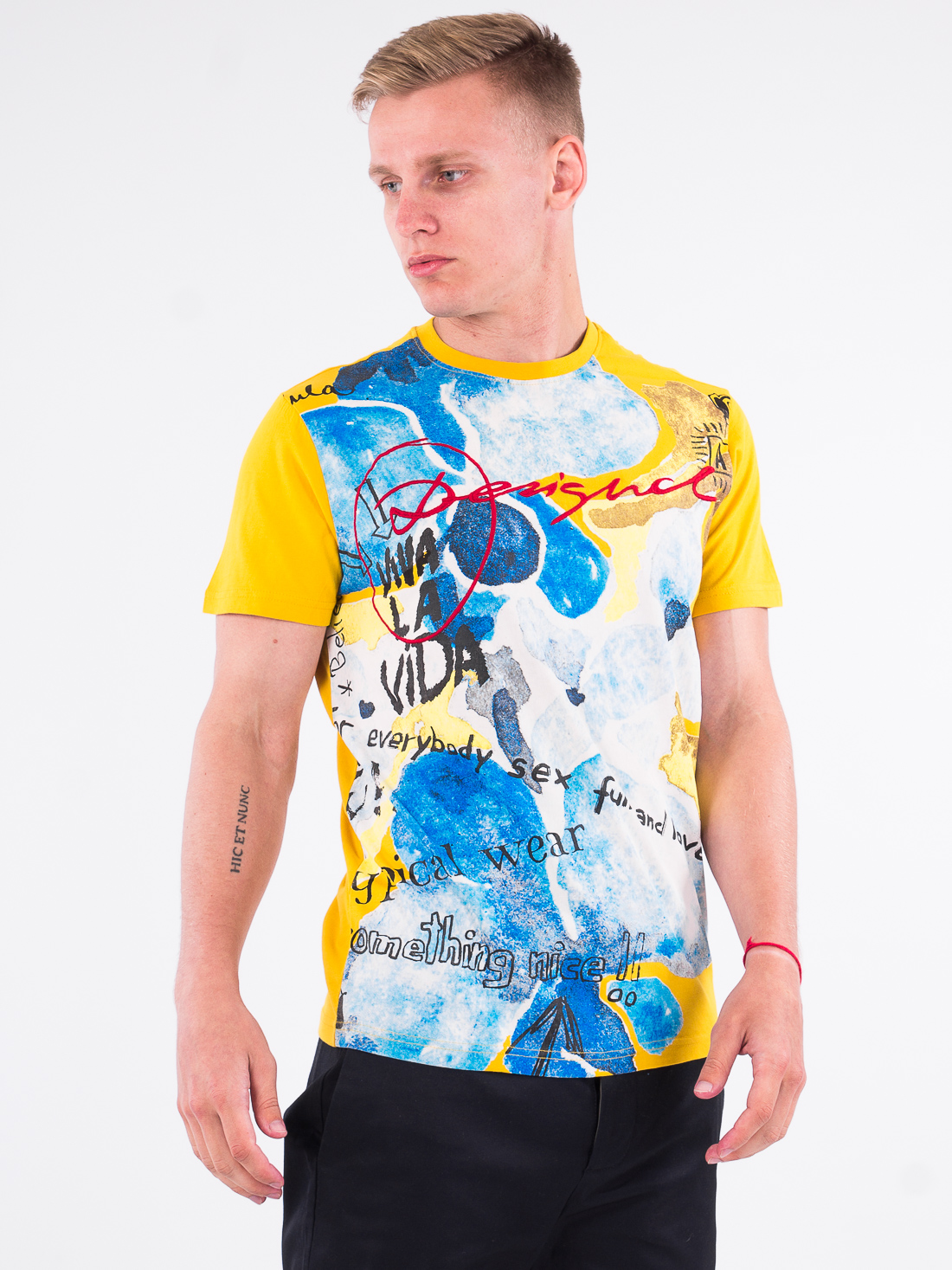 

Футболка Desigual 75T14D3  Желтый, Футболка Desigual 75T14D3 S Желтый