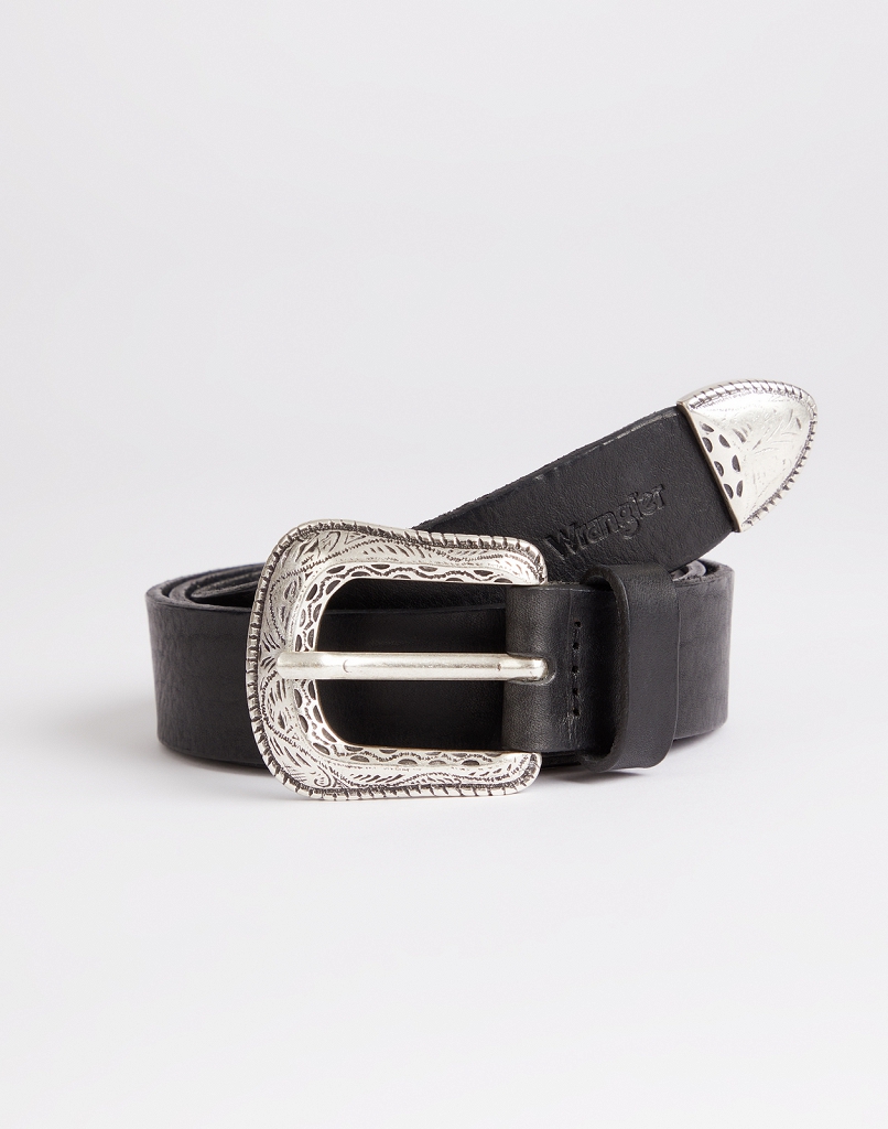 

Ремень Wrangler Western Buckle Belt Черный 85-00