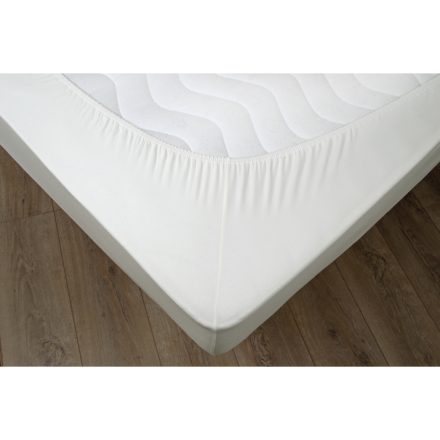 

Современная простынь на резинке Cottonflex Othello 180х200 см Кремовый