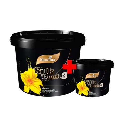 

Краска латексная Maxima Silk Touch 3 12 кг + 3.5 кг 12040455