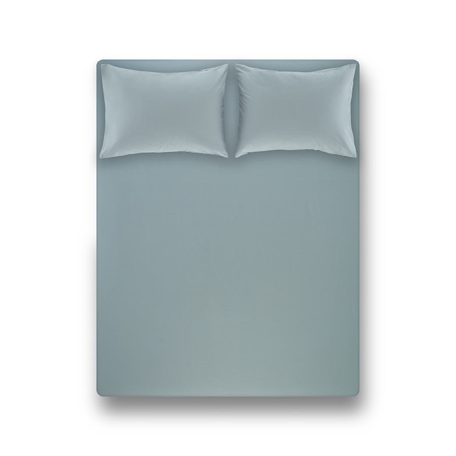 

Современная простынь на резинке с наволочками Laura Penelope 200х200 см Зеленый