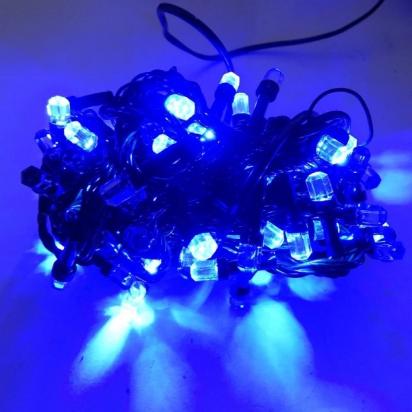

Гирлянда светодиодная 200 LED 10 м с контроллером 8 режимов мигания (82058-Нов) Синий